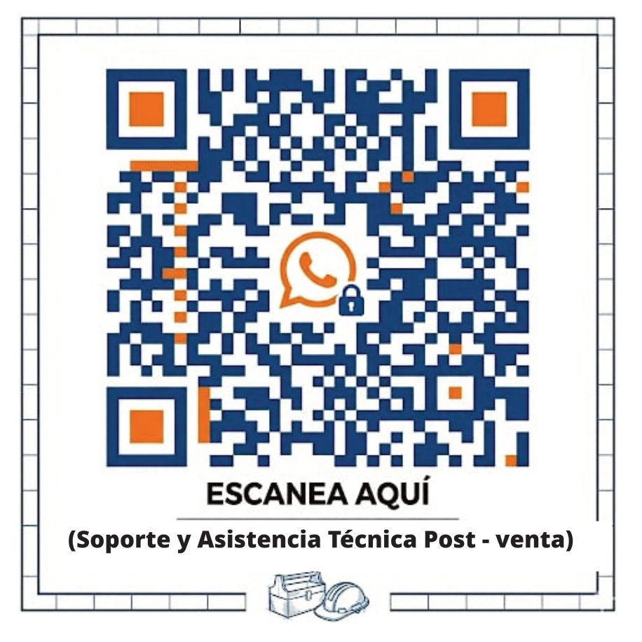QR de soporte y asistencia técnica post venta por WhatsApp